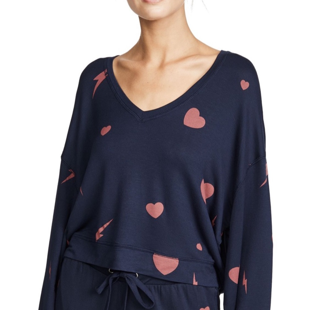 Z Supply heart & bolt sweater NWT
